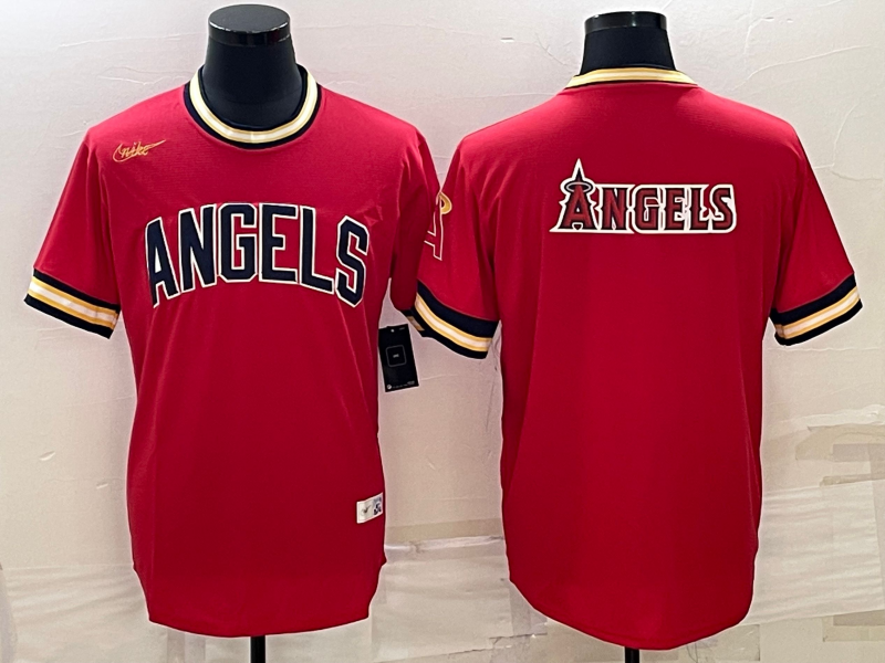Men's Los Angeles Angels Red Alternate Name Jersey